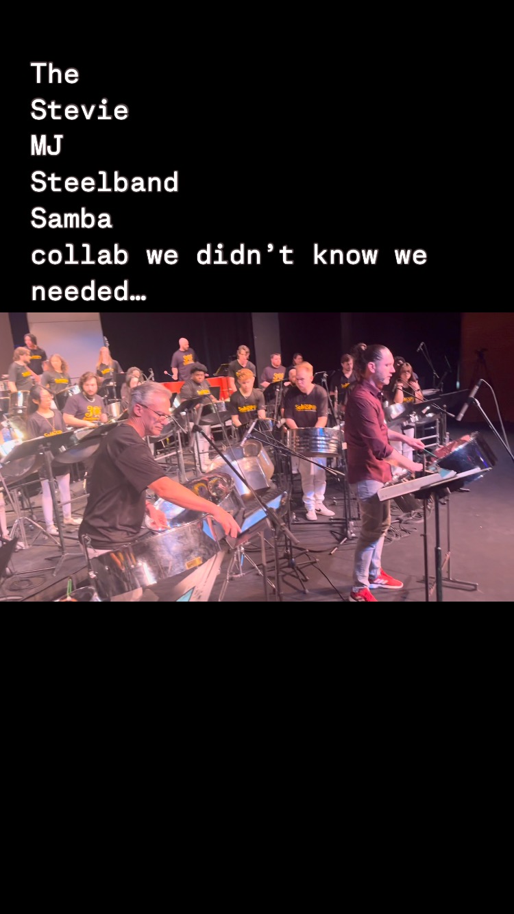 MJ. Stevie. Samba. Soca. Steelband.
Playing my arrangement of “I Can’t Help It” with the SOMISPO
Steel pan 🛢️ meets pop/soul 🎤 with a Brazilian 🇧🇷 and Caribbean 🇹🇹 twist.
#SteelPan #Samba #Soca #MichaelJackson #StevieWonder #PanOrchestra #PercussionPower #WorldMusic #SouthernMiss #FusionGroove #ICantHelpIt #PanLife #LiveMusic #rubyslippers 👀